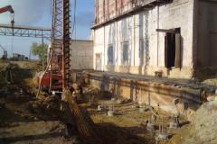 Installation of tangential piles ⌀ 620mm, ⌀ 420mm. (CFA). Site: Reconstruction of gas cleaner of the rotary kiln No.1 “UG Cement”. Customer: "YUG Cement". Olshanske urban-type settlement. Mykolaiv region.