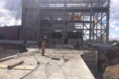 The Installation monolithic grillages, columns and floors. Site: Construction of the main ventilation unit of the “Ekspluatatsiina” mine. Dniprorudne. Zaporizhia region Customer: Zaporizhia Iron Ore Plant.