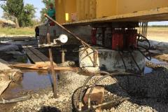 Static testing of soil with piles ⌀ 1020 mm. Site: A 500 MW wind power station in the Priazovsk and Melitopol region, stage 1. Client: TOV (limited liability company) EuroCape Ukraine I.