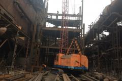 Installation of metal structures. Site: Construction of a combined pump station Blast Furnace-3. Customer: PAT (public joint-stock company) Zaporizhstal.
