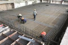 Reinforcement work in the manufacture of a monolithic pool basin. Customer: FIT HAUS.