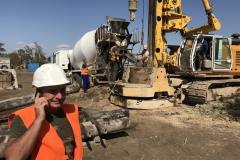 Installation of auger piles ⌀ 1020мм. Stage 2 Site: Gas cleaning sinter machine 1-6. Customer: PAT (public joint-stock company) Zaporizhstal.