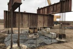 Testing soil with piles. Girsivka village. Site: A 500 MW wind farm in the Priazovsk and Melitopol region, stage 1. Client: TOV (limited liability company) EuroCape Ukraine I.