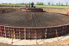 Foundation plate wind turbine. Reinforcement work. Site: Primorskaya WPP 1 turn. Customer: DTEK.