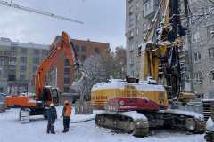 Нове будівництво багатофункціональних будівель з вбудованими приміщеннями громадського призначення, житловими одиницями у верхніх поверхах, підземними автостоянками та об’єктами інженерної інфраструктури на вул. Любінській, 93 у м. Львові» ІІ черга Підпірна стіна №5